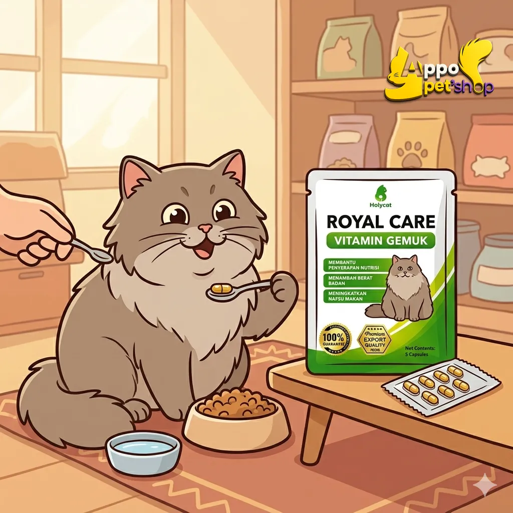 Royal Care Vitamin Gemuk Kucing Untuk Menambah Berat Badan dan Nafsu Makan