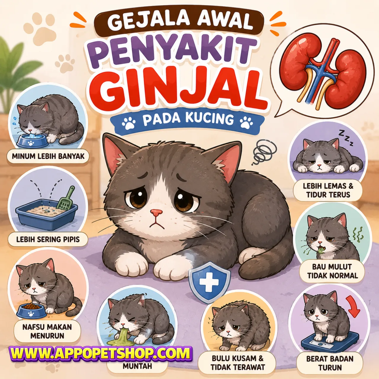 Gejala Awal Penyakit Ginjal pada Kucing Apa yang Perlu Diwaspadai