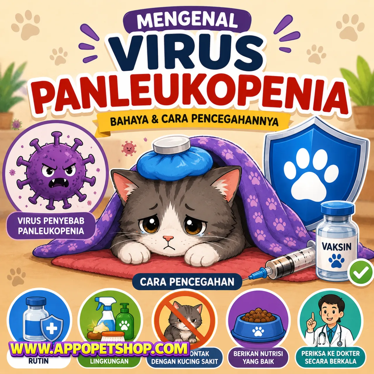 Mengenal Apa Itu Virus Panleukopenia pada Kucing, Bahaya, Gejala, dan Cara Pencegahannya