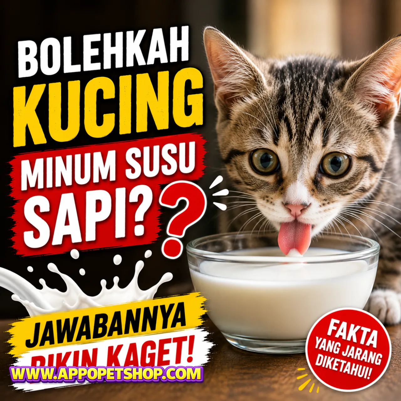 Bolehkah Kucing Minum Susu Sapi? Jawabannya Bikin Kaget