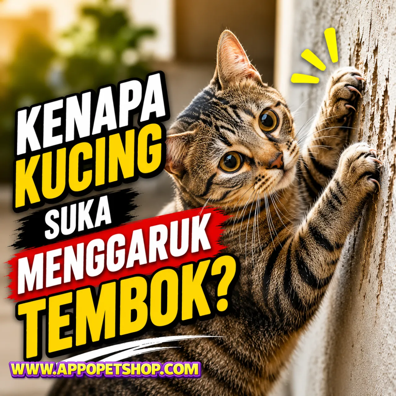 Kenapa Kucing Suka Menggaruk Tembok